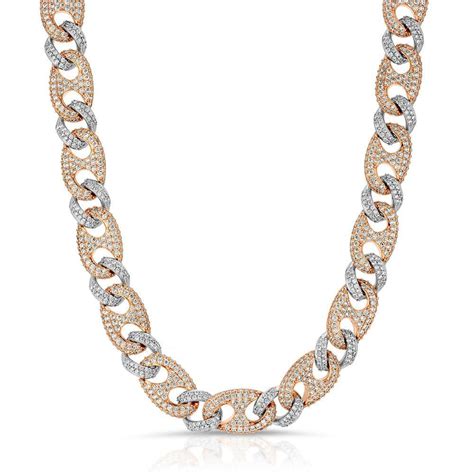 diamond gucci cuban link chain 2 tone gold gods|DIAMOND GUCCI CUBAN LINK CHAIN.